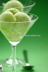 Good Italian quality GREEN APPLE sorbet powder for GREEN APPLE sorbet and beverage